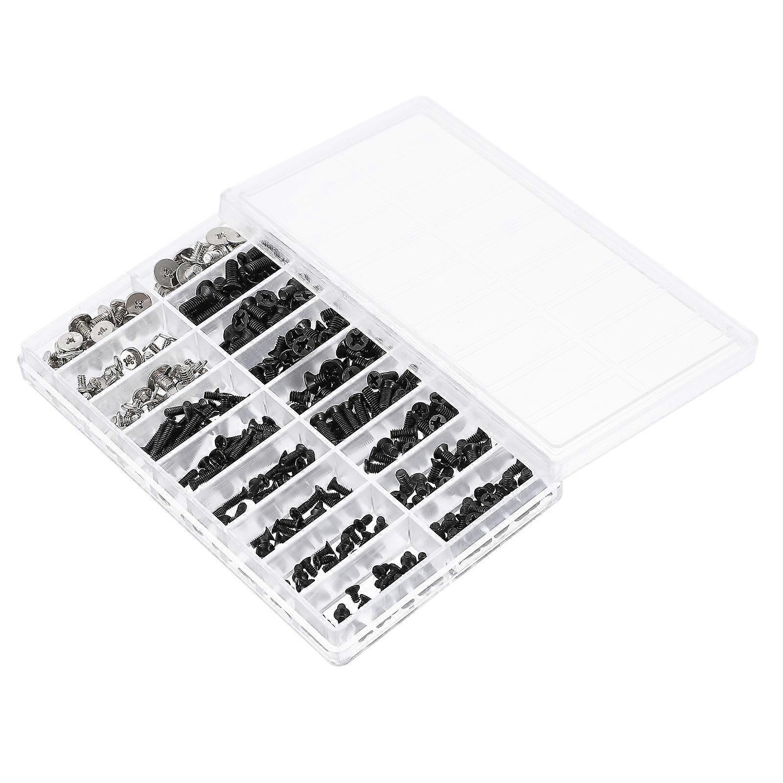 Flat Fixing Screw Computer Case Assembly Power Supply Mounting M2.5x6 360Pcs