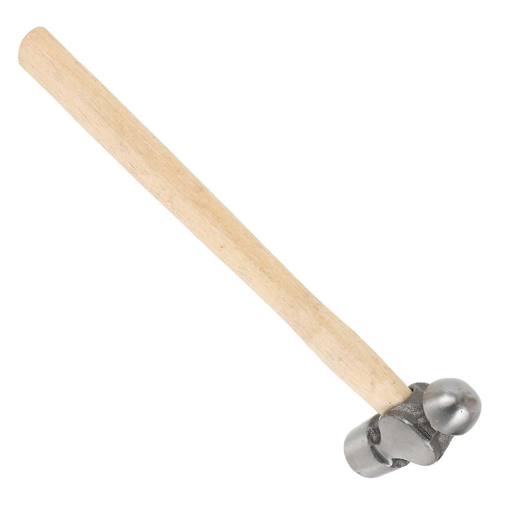 Household Hammer with Long Wooden Handle, Ergonomic Round Head for Woodwork and DIY, Durable and Versatile Tool