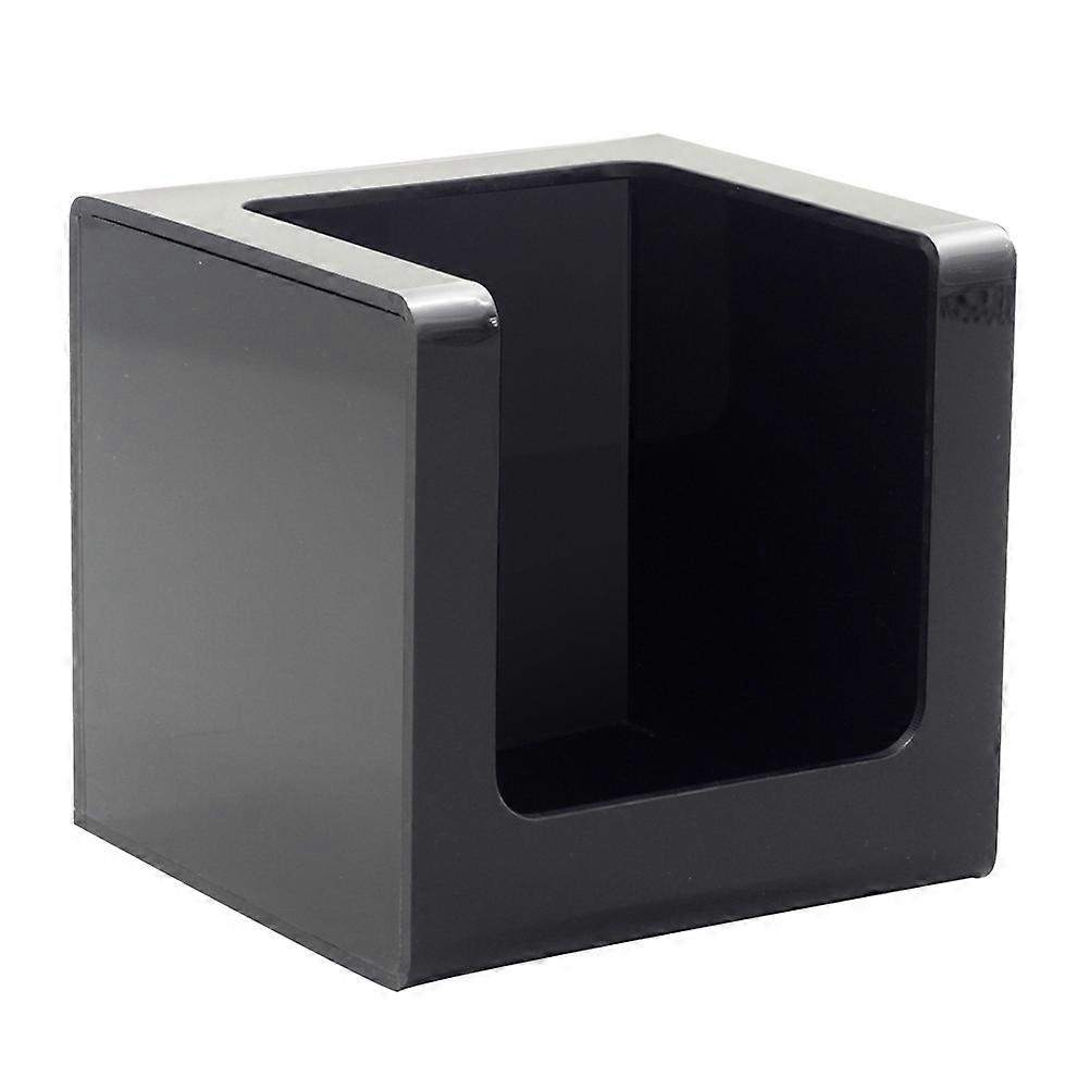 Tissue Container Box Black Acrylic For Home Use And Car Interior Rectangular Design 1Pack