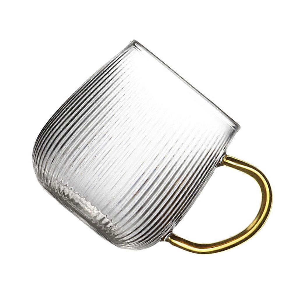 Stylish High Borosilicate Glass Water Cup Heat & Cold Resistant, Easy to Clean, Stable Design for Coffee, Milk, and Daily Use