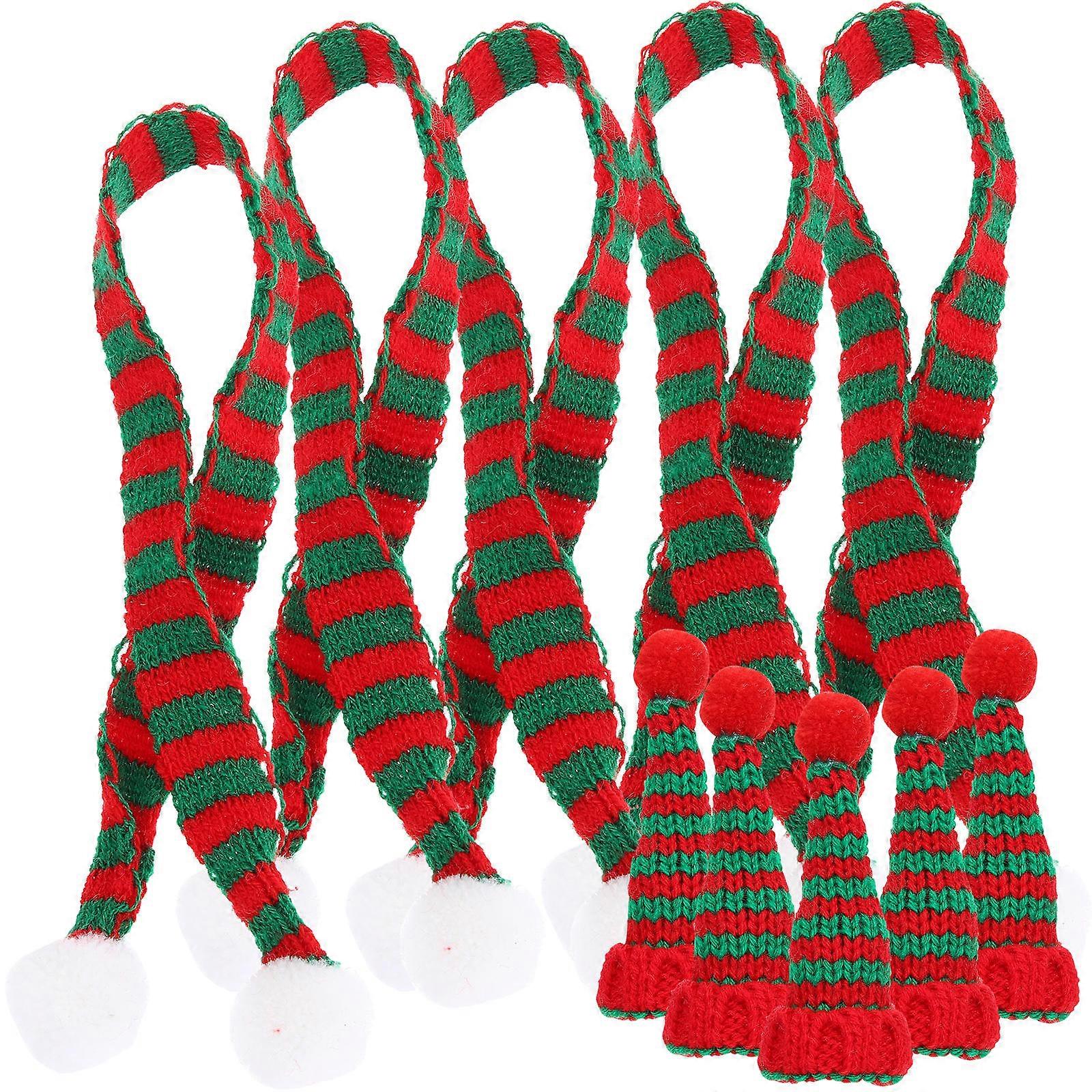 Tiny Craft Hats For Christmas Photo Taking Occasion DIY Supplies Assorted Color 10Pcs