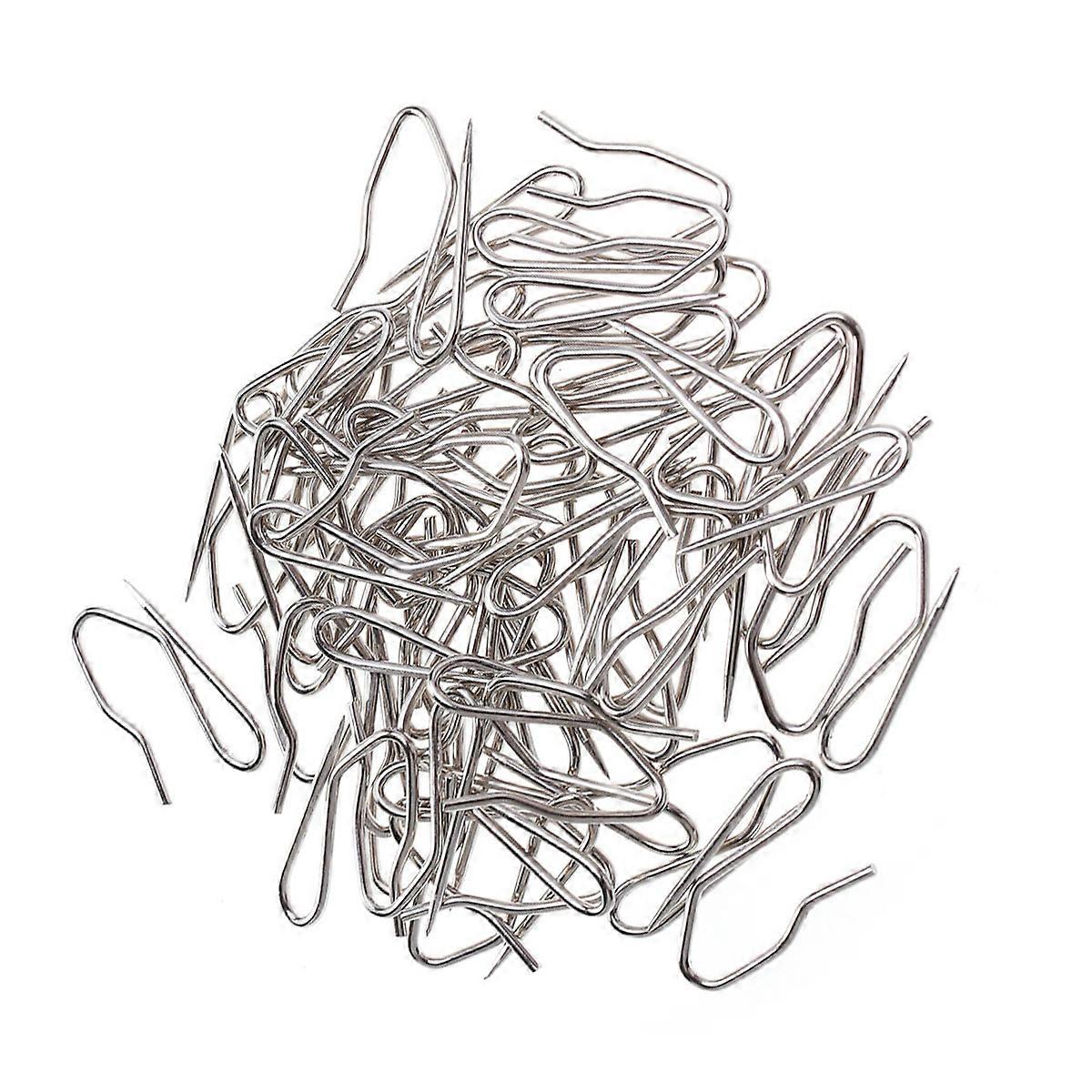 380Pcs Stainless Steel Hooks Simple Tip Design Versatile Use For Hanging Curtains In Bedroom Kitchen And Office