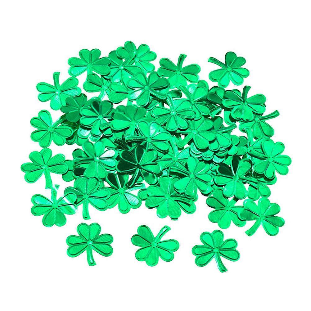St Patricks Day Clover Confetti Decorations Lovely Delicate Shamrock Ornaments for Party Table Craft 60g