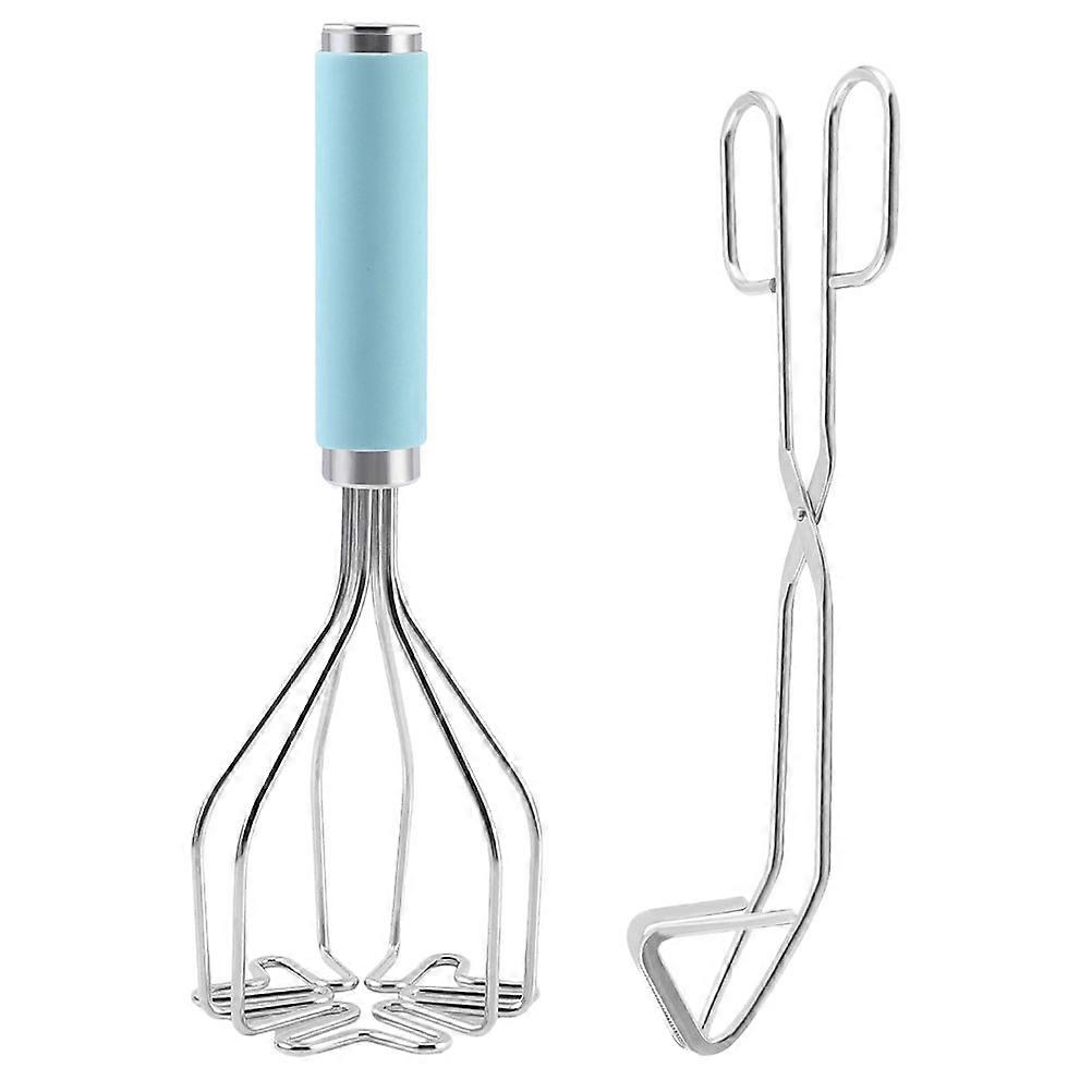 Metal Hand Held Potato Smasher For Restaurant Use Clamping Tool 1 Set Various Food Applications