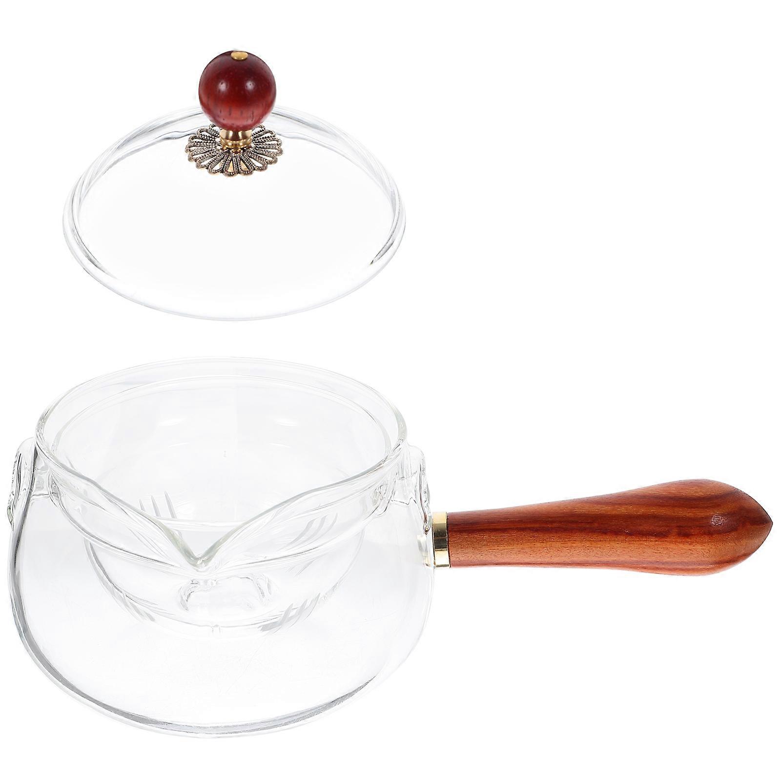 Transparent Rotating Teapot 360 Degree Rotation for Daily Use Lightweight Modern Style 1Set