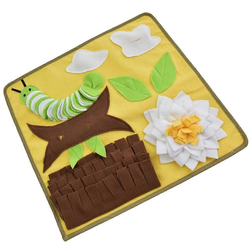 Polar Fleece Sniff Pad For Puppy 19.7X17.7X0.8In Feeding Time Interaction Enhancement 1Pack