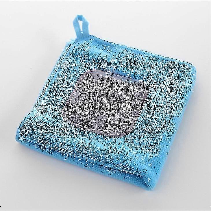 4 κομμάτια του υφάσματος καθαρισμού κουζινών, λεπτή ίνα + ύφασμα καθαρισμού σφουγγαριών Baijie, έξοχο απορροφητικό, φιλικό προς το περιβάλλον