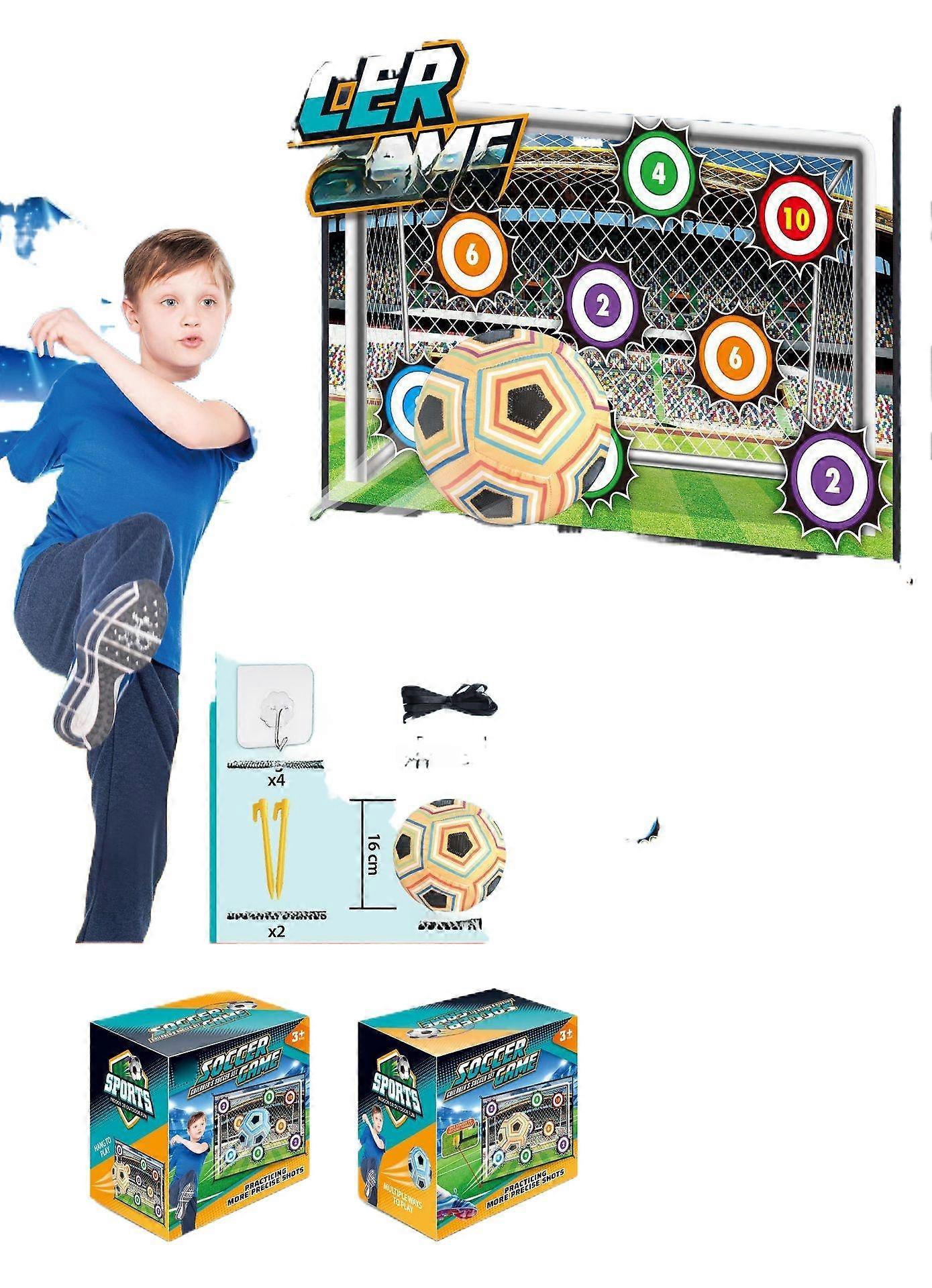 Kids soccer target sticky ball set scoring competition parent child interactive