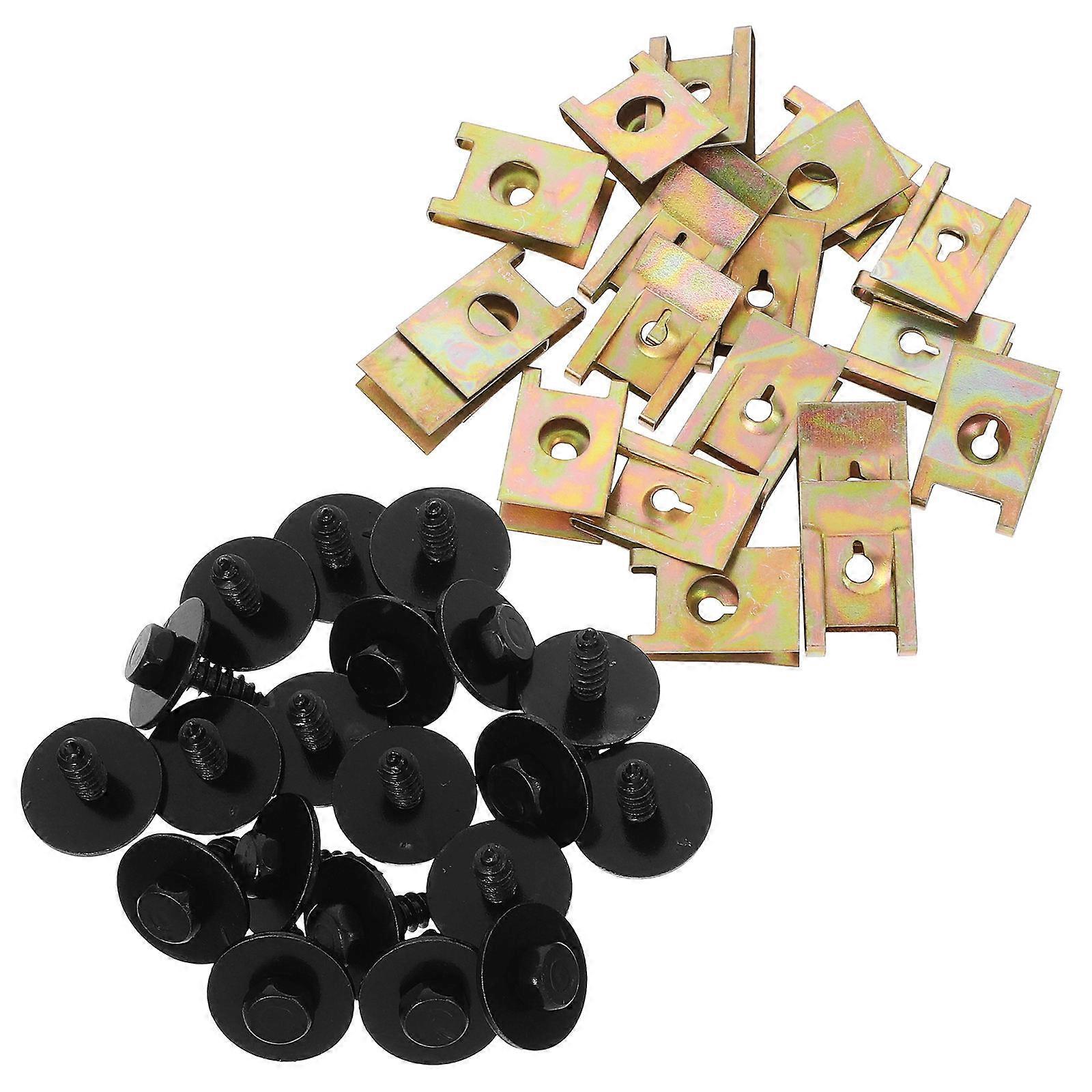 Automotive Fasteners Set 40Pcs Metal Screws For And Car Maintenance Featuring Precision Engineering Design