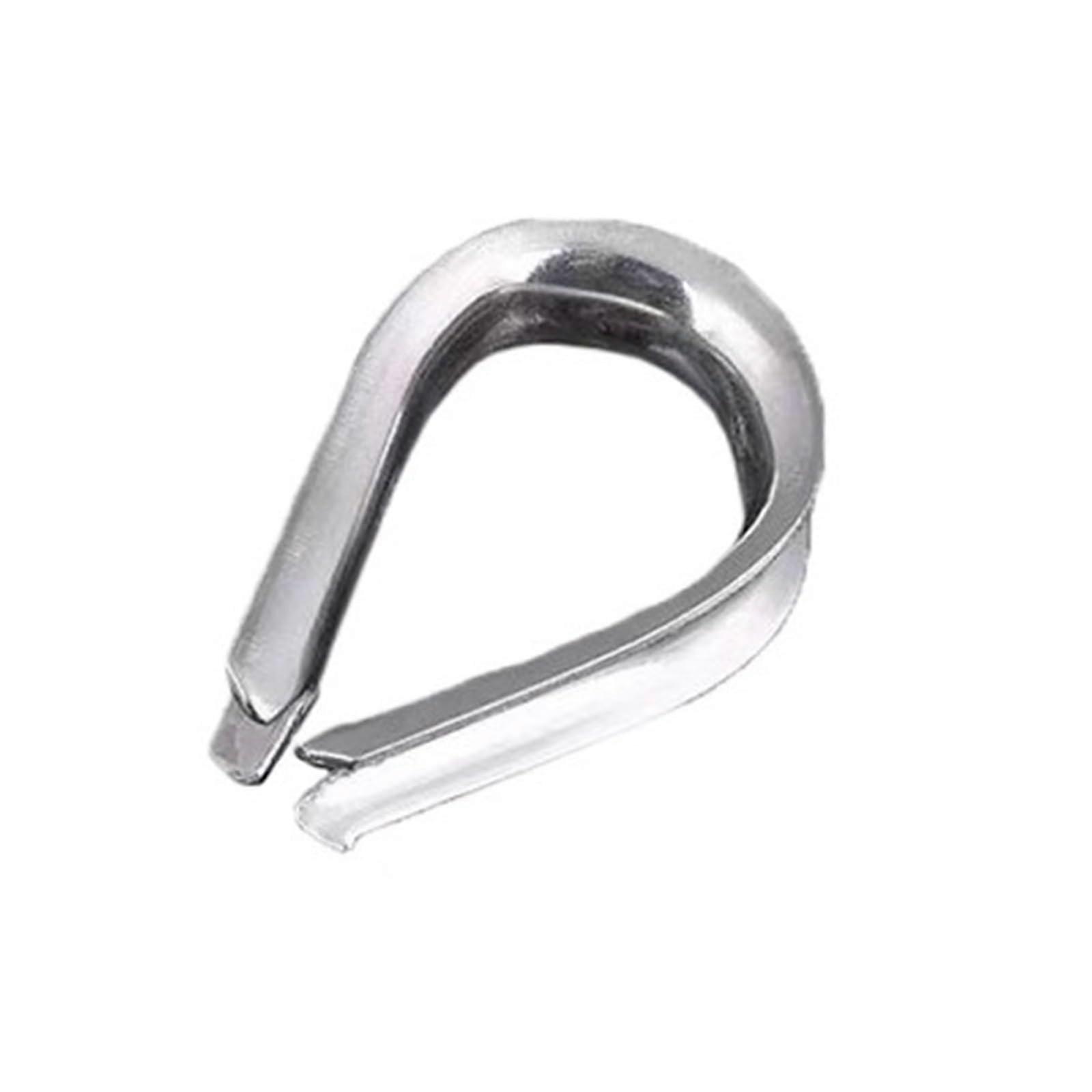 Stahlseil Lug Herz Kausche M1.5-M16 304 Edelstahl Fingerhüte Dreieckige Klemme Kabelschutzhülle M3 Silber
