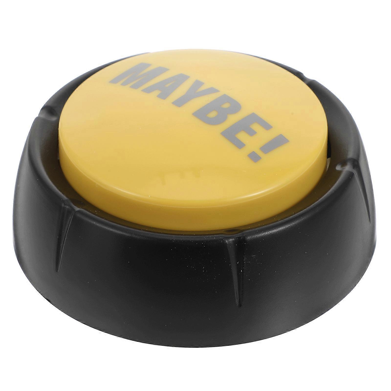 Sound Effects Toy 1Pcs Electronic Prank Decompression Round Funny Party Plaything In Yellow