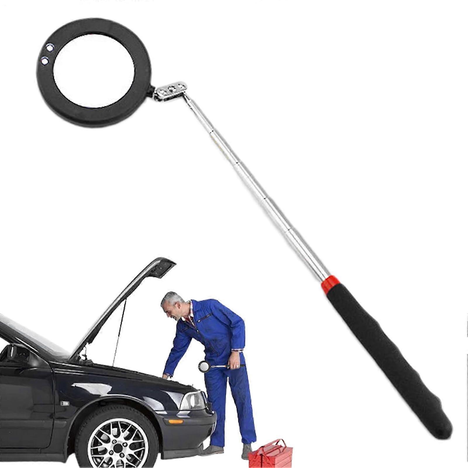 360 Degree Rotation Inspection Light Illuminated Car Glass Tool With LED For Mechanics Auto Repair Telescope View