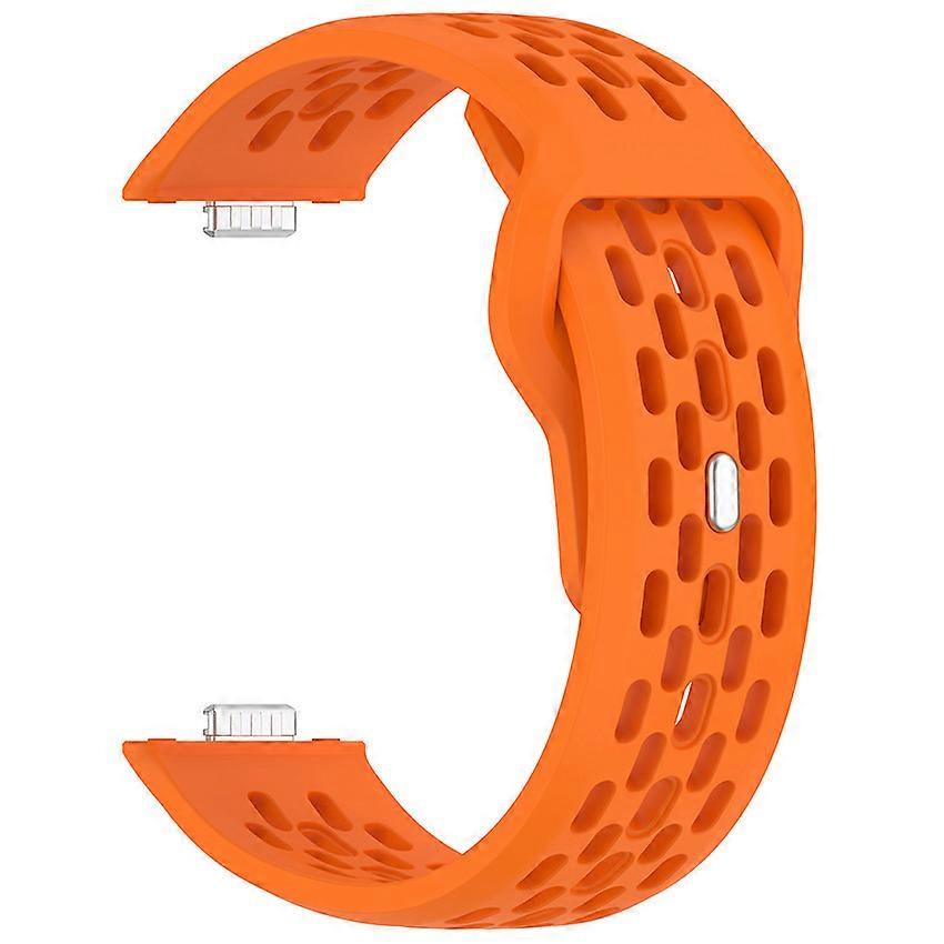 Watch Strap Mesh Reverse Buckle Watch Band for HUAWEI Watch Fit4/Watch Fit4 Pro/Watch Fit3 Orange