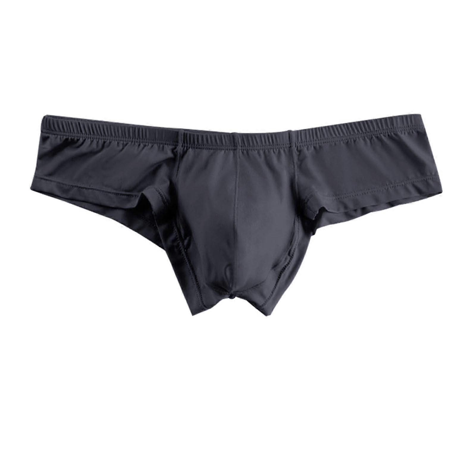 Men's Low-Rise Hip Briefs, Tight Fit, XXL, Gy1 Model, Exotic Print