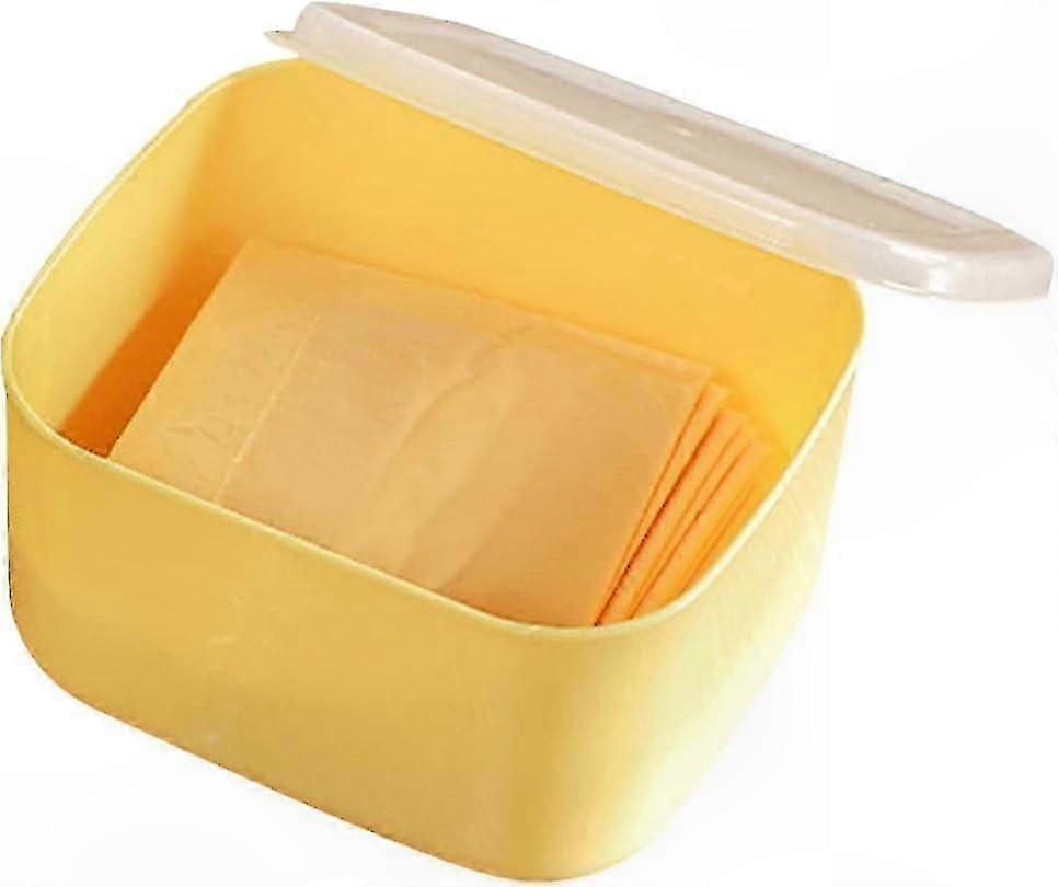 Airtight Plastic Cheese Storage Box with Lid for Slices, Ideal for Fridge or Kitchen Counter Organization