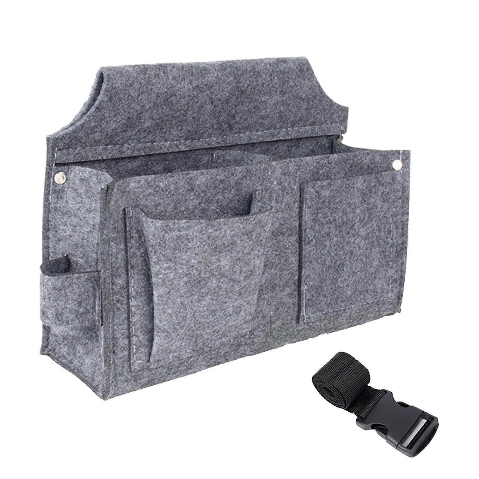 Men's Tool Belt, Garden Tool Belt  MultiPocket Utility Bag, Large Gray with Belt