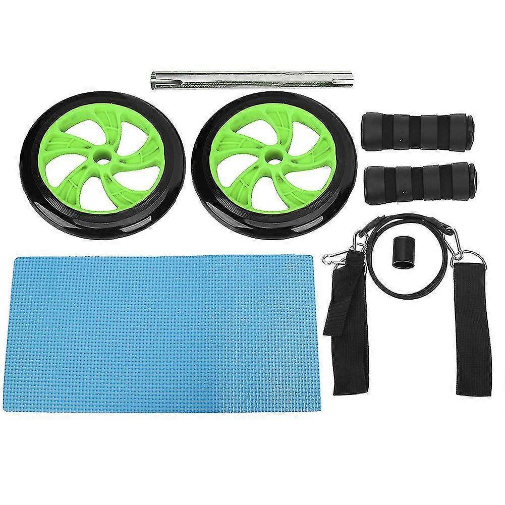 Quality Fitness Ab Roller with Pull Strap - Durable Abdominal Exerciser for Home Muscle Training & Core Strength Workouts