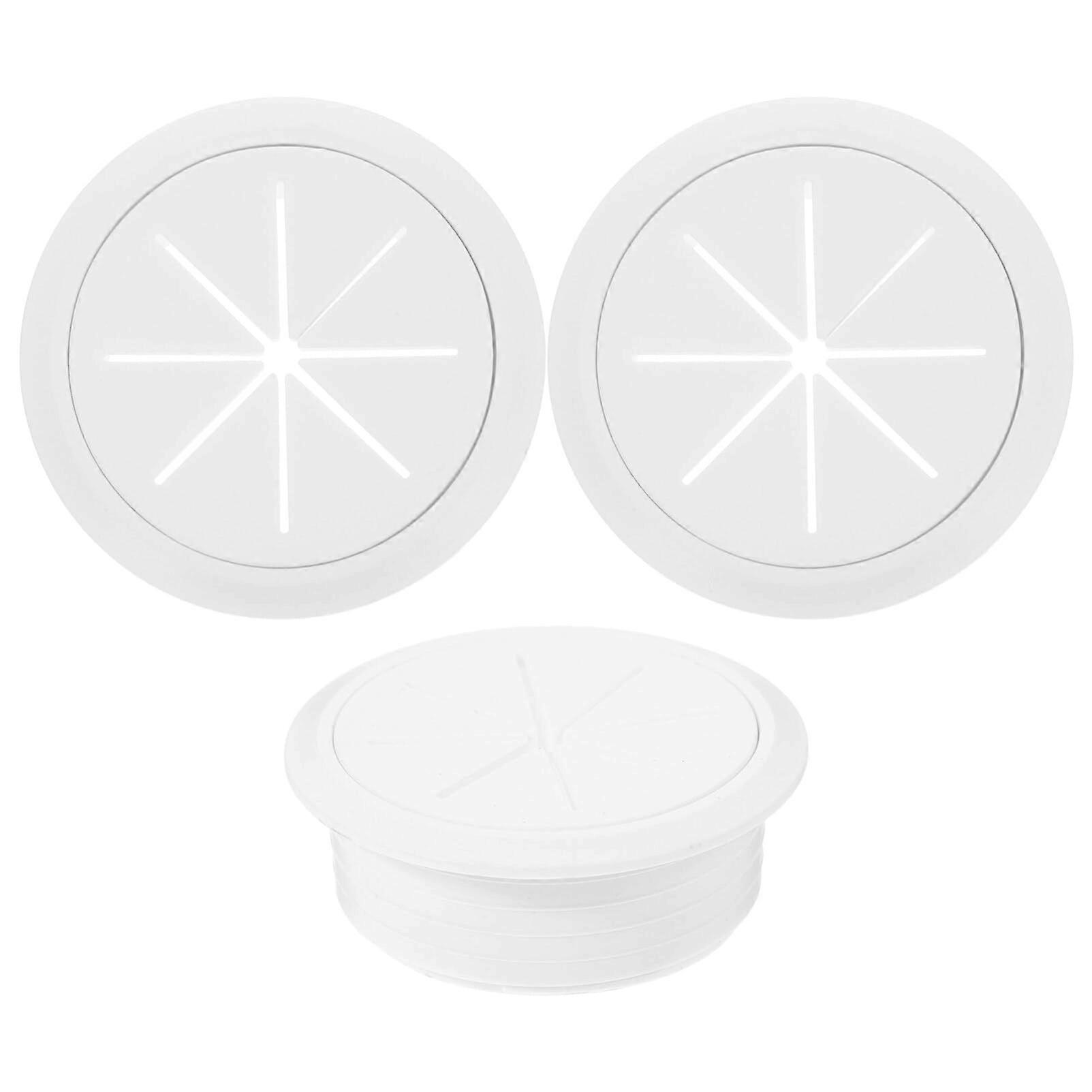 Cable Grommet 3-Piece Round Desk Cable Covers For Desk Cable Management For Office And Computer Workstations