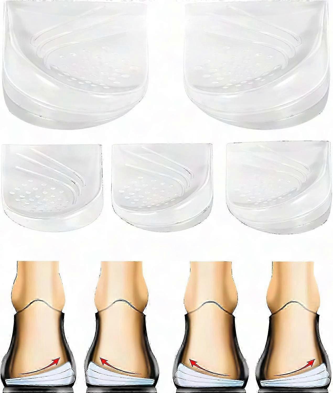 2/3 Layer Adjustable Orthopedic Heel Lift for Supination & Over-Pronation Correction Medial & Lateral Heel Wedge Inserts for Knee Pain, Bow Legs