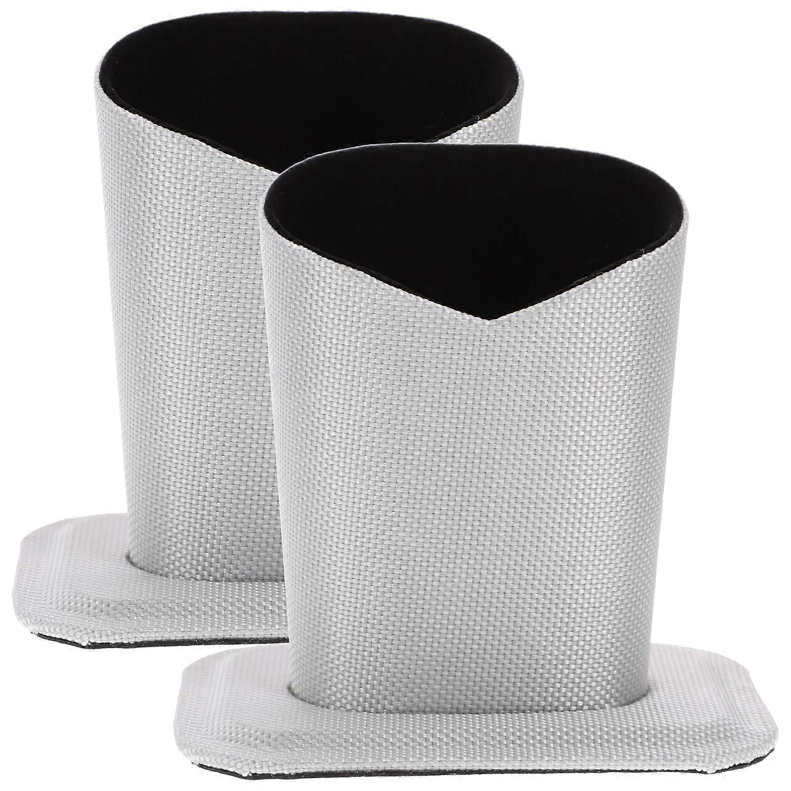 2pcs Simple Glasses Holder Solid Color Glasses Base Desktop Glasses Base (Silver)