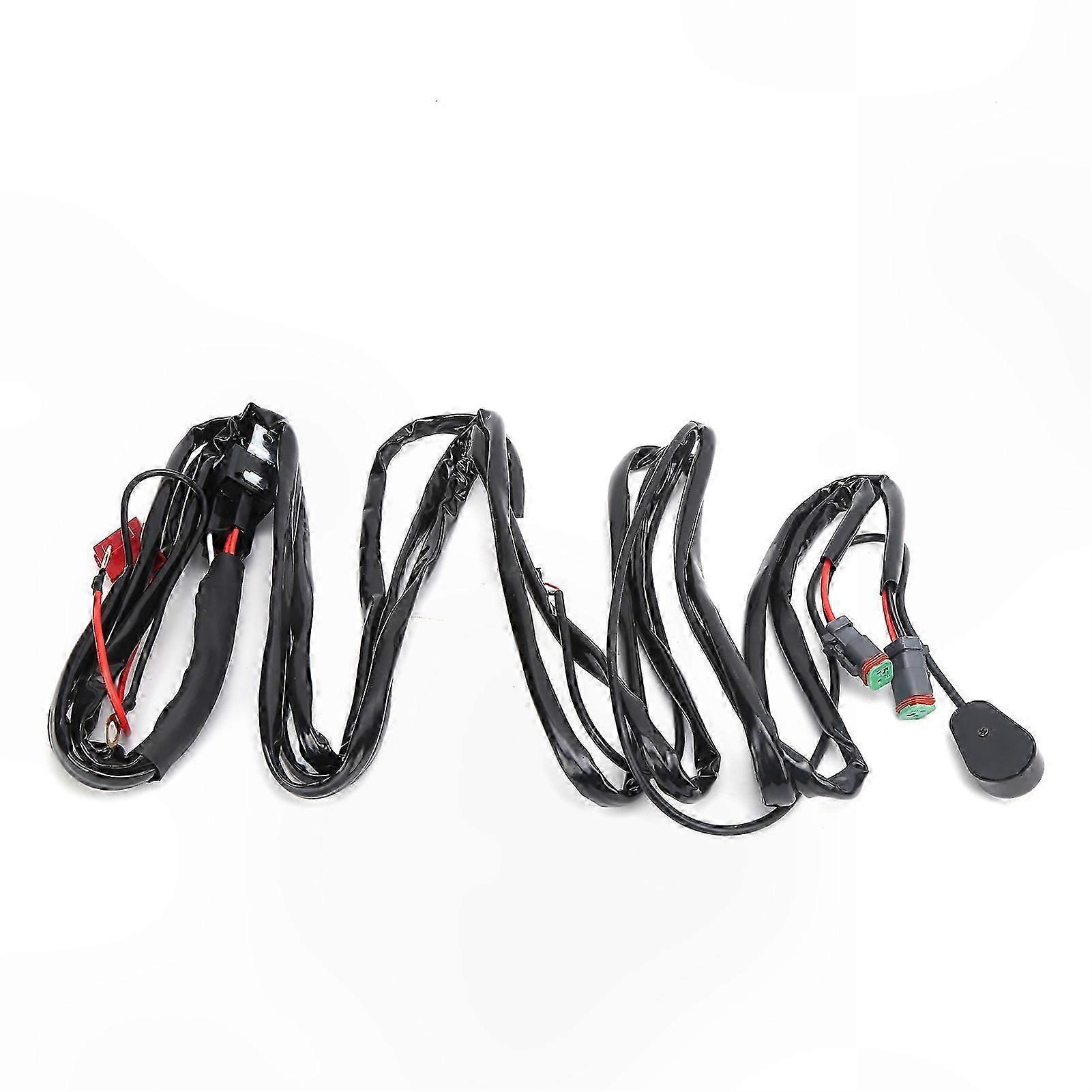 12V 40A LED Spotlights Wiring Harness with DT Connector IP67 Waterproof for Automotive Use