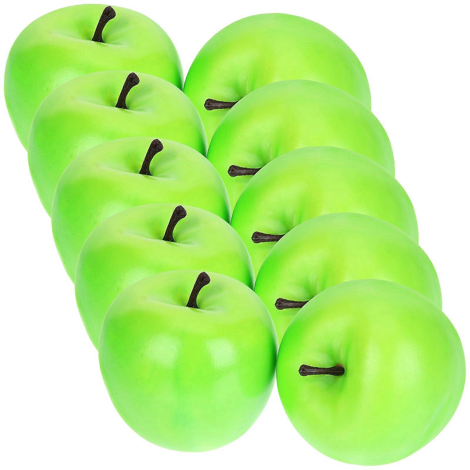 10pcs Artificial Green Realistic Faux Fruit Decor for Dining Room, Kitchen, Party Centerpieces & Photography Props – Reusable Home Decoration