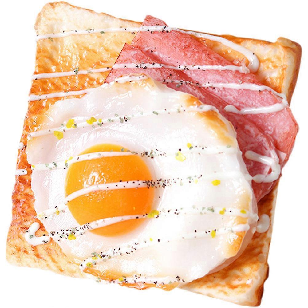 Fake Toast Decor Made of PU Material for Bakery Display and Home Decoration 6.5 x 3.2 Inches