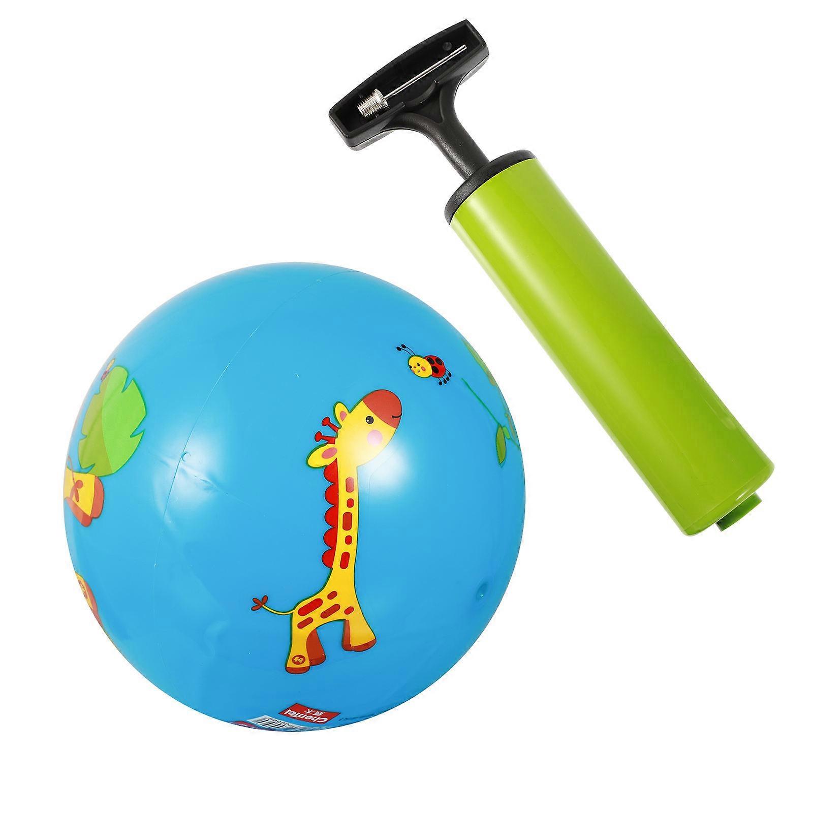 Blue PVC Kids Playground Ball 9 Inches Toy for Outdoor Fun and Child Development