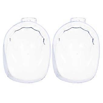 2 pz ciotole trasparenti per manicure per nail spa, 18 x 13 x 4 cm acrilico nail art accessori