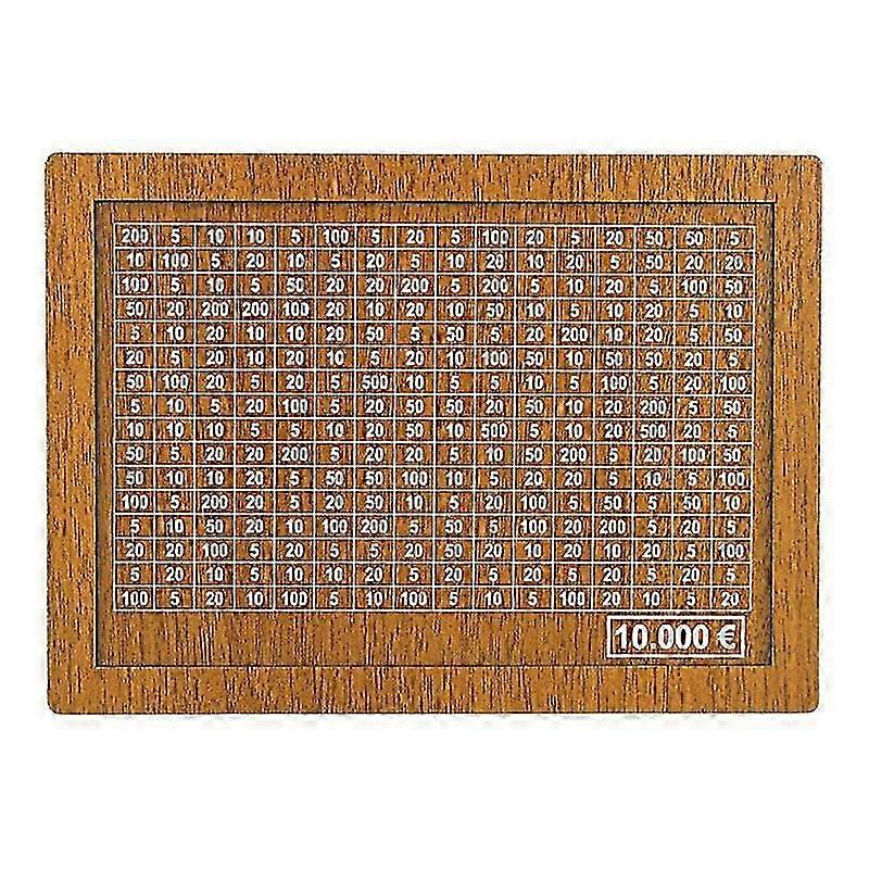 Money Box (4 Sizes) - Reusable Money Box with Money Goal and Numbers to Cross10000