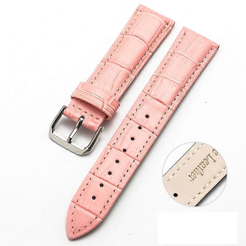12mm Two-layer Cowhide Leather Bamboo Joint Texture Watch Band