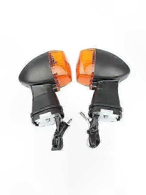 Amber Motorcycle Turn Signal Lights for Front and Rear Use with Multiple Bike Compatibility