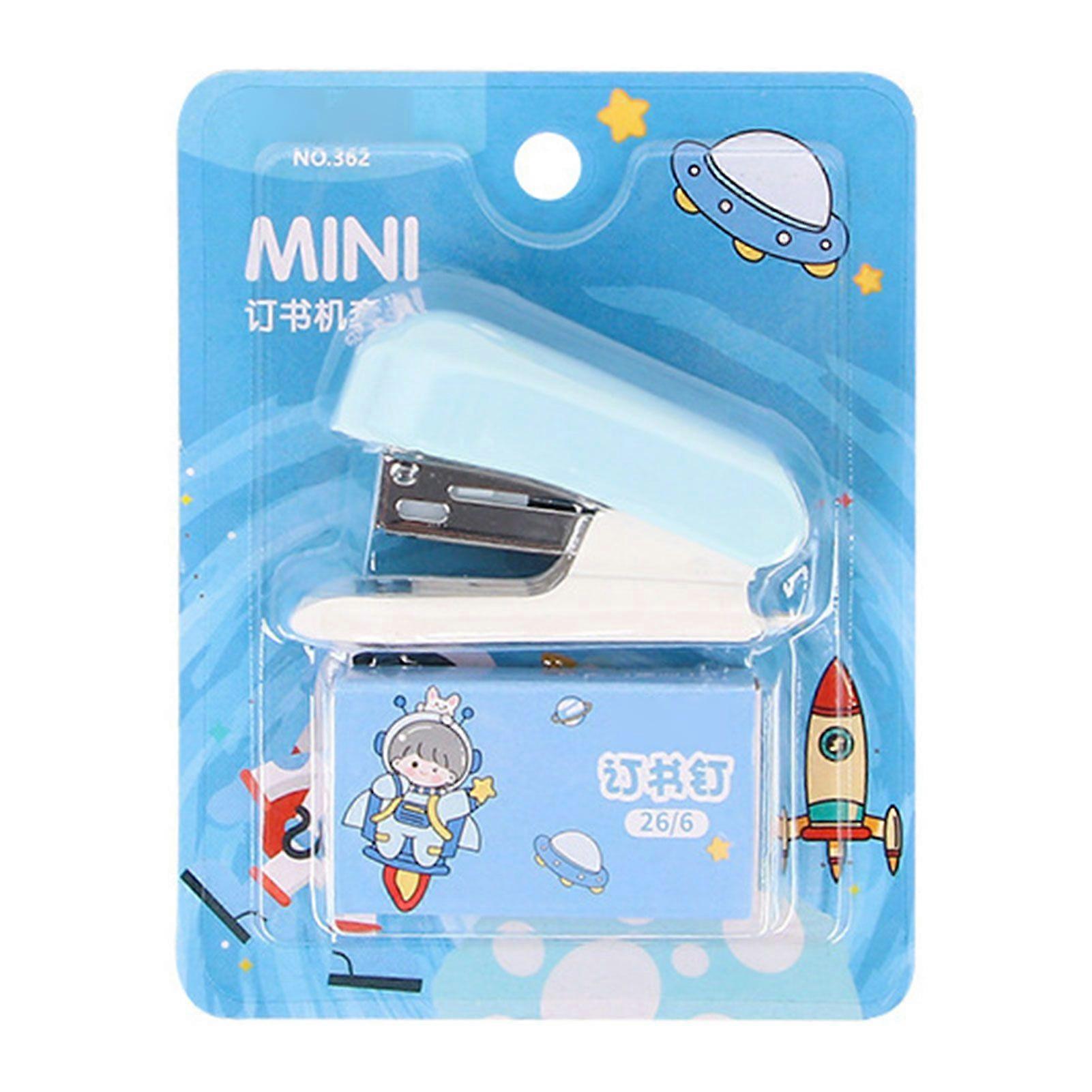 Portable Mini Stapler Set for Students No-Jam Handheld Staplers for Home/Office