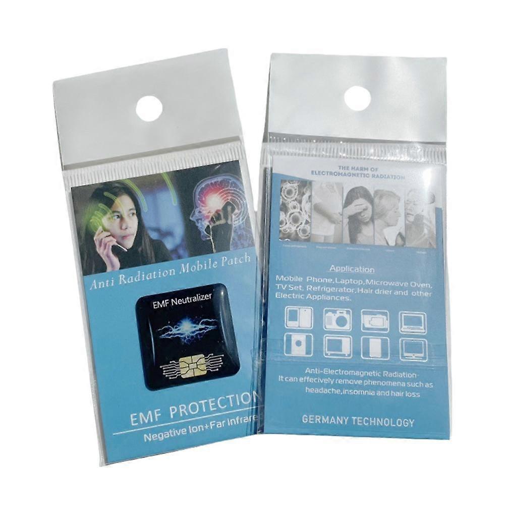 Negative Ion Anti-Radiation Stickers for Mobile Phones and EMF Devices - Bow Pattern, 28mm Square