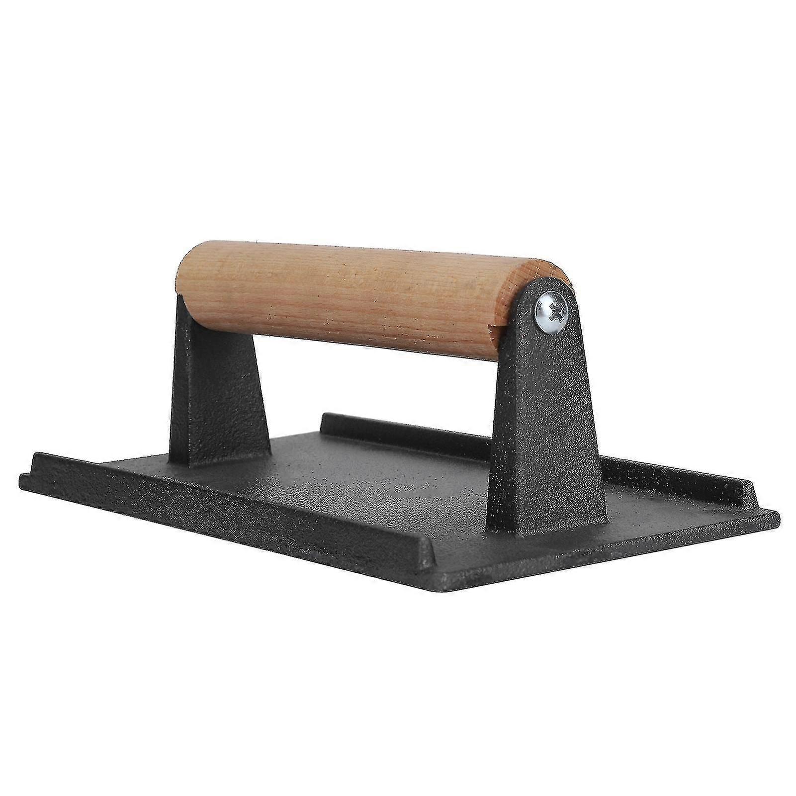 rectangle and round cast iron press for barbecue