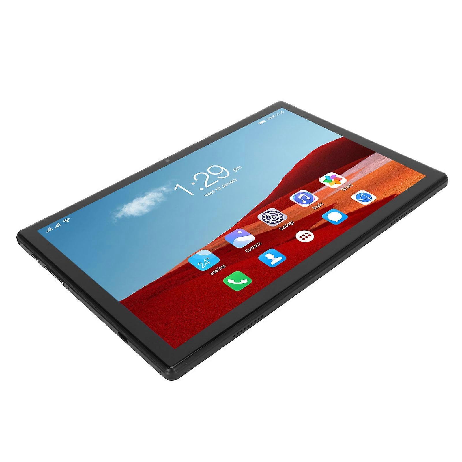 10.1" Android 12 Tablet 8-Core 8GB RAM 256GB ROM Black EU Plug