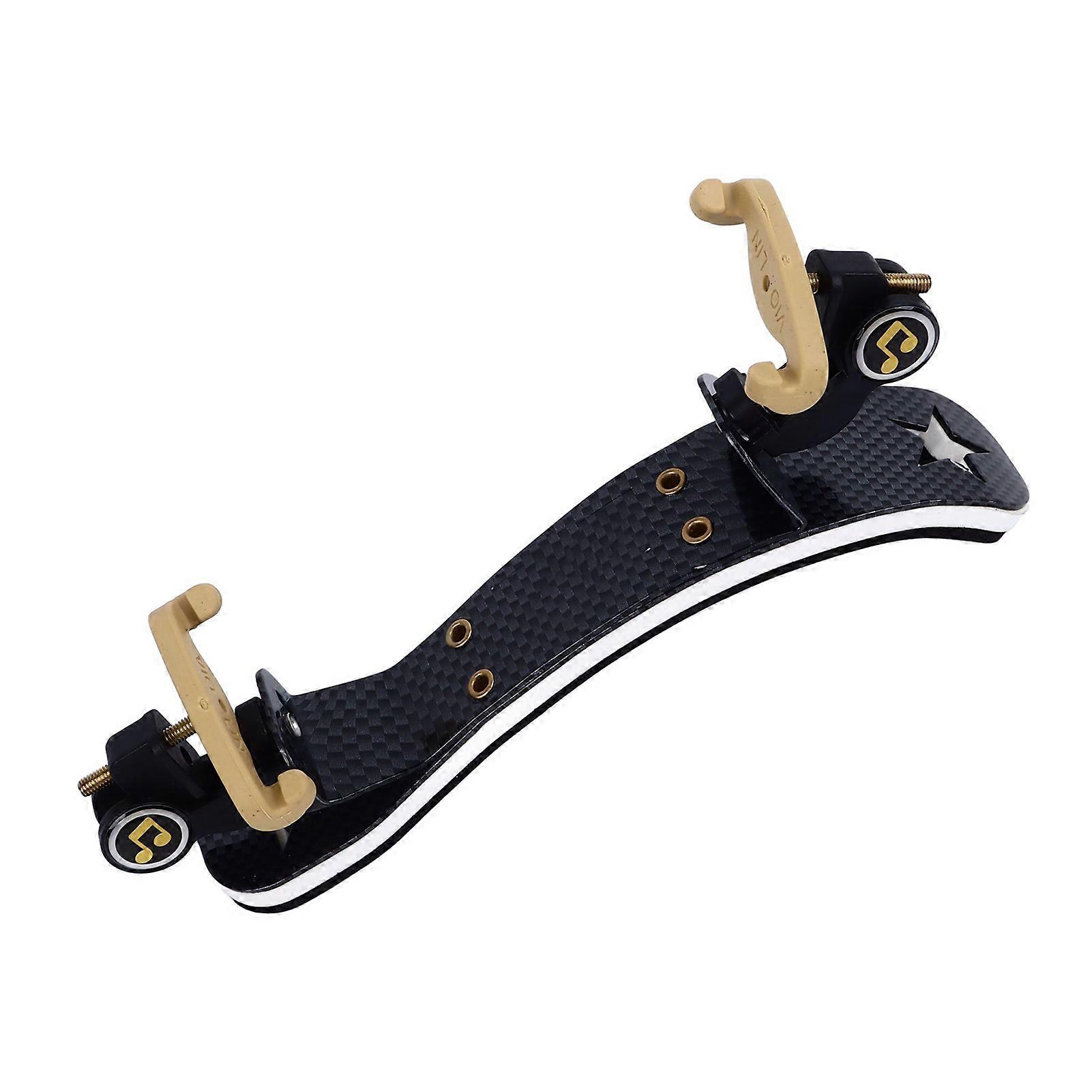 Collapsible Adjustable 1/2 Violin Shoulder Rest Carbon Fiber Pattern