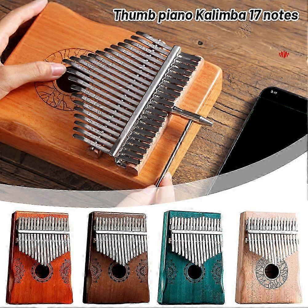 2025 17 Keys Kalimba Thumb Finger Piano With Tuning Hammer High Quality Portable