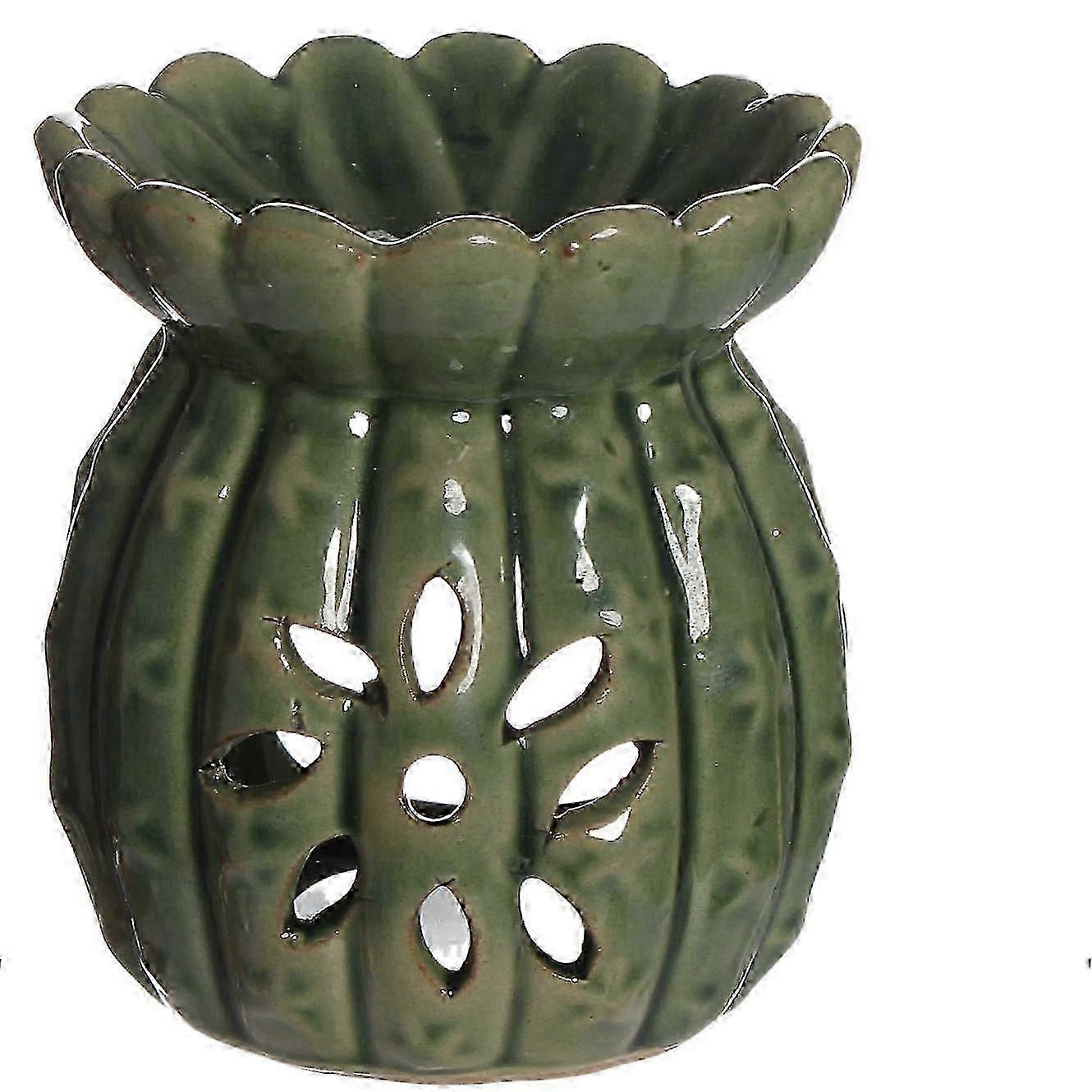 Bloem gesneden keramische oliebrander