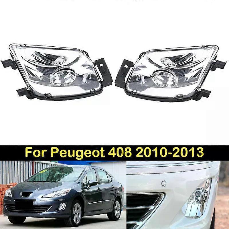 Apply DECHO Foglight For Peugeot 408 2010 2011 2012 2013 Front bumper foglight foglamp Assembly fog light