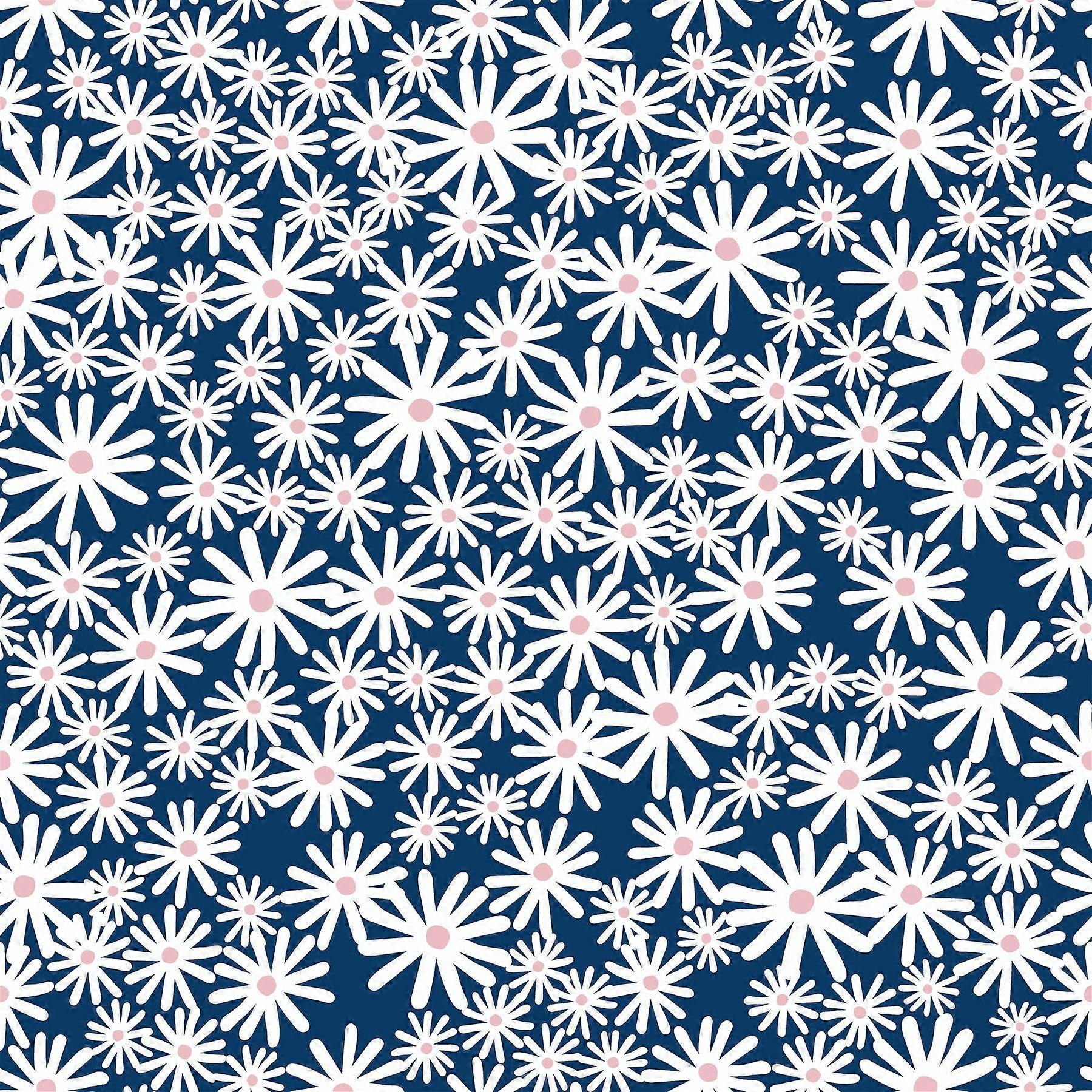 Skinny Dip Daisy Blue Wallpaper