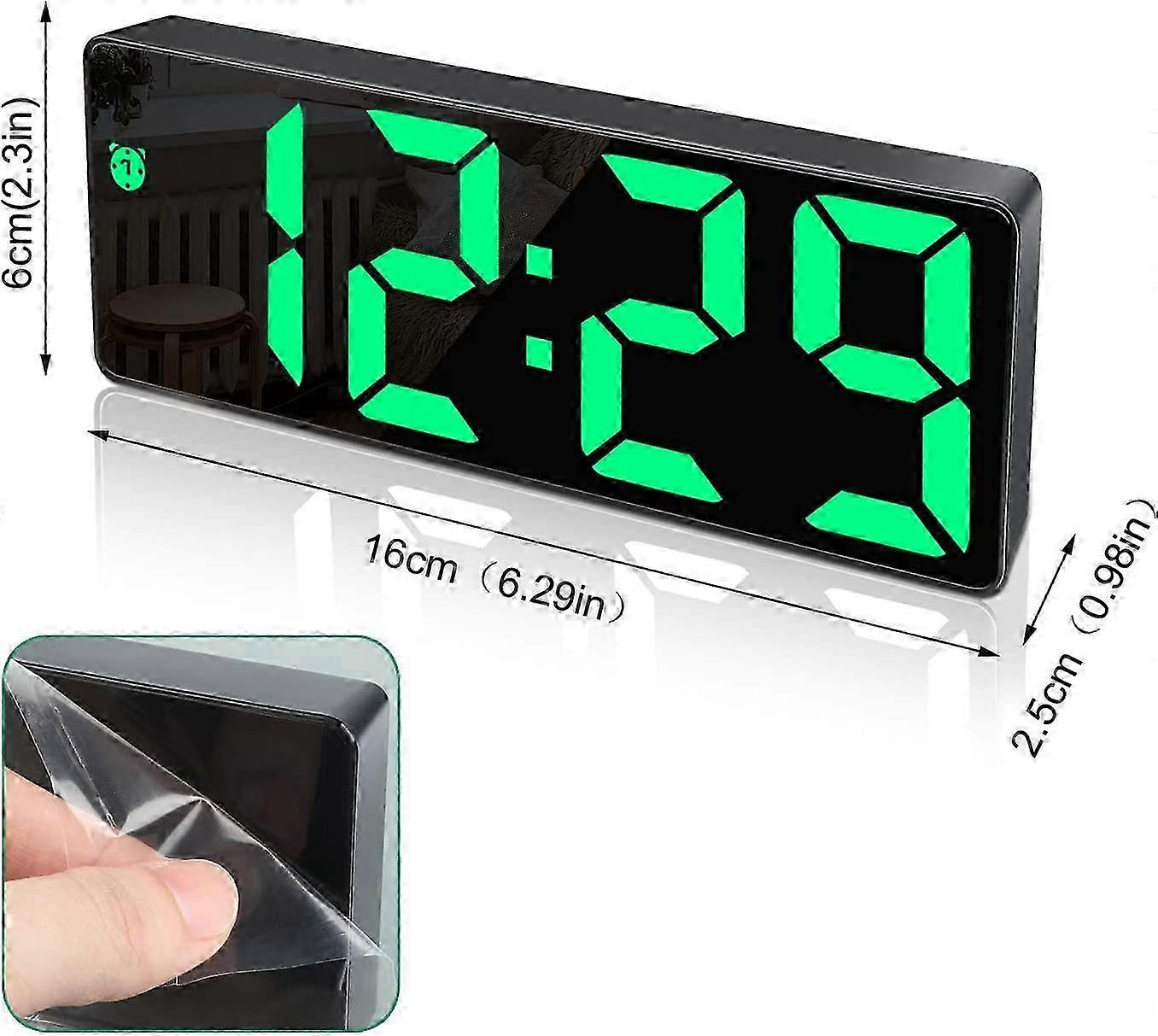 2025 Digital Alarm Clock, Large LED Display,with Snooze Function and Brightness Adjustable USB Charging, Offices
