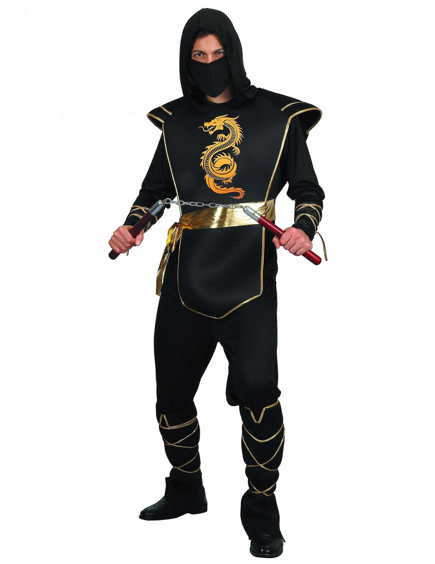 Black and golden ninja men's disguise