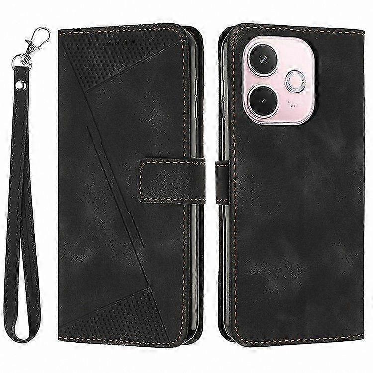 Triangle Pattern Leather Phone Case for A5 Pro 5G Handbag Style Cover