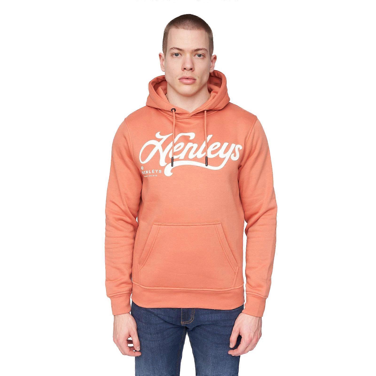 Henleys Scripthen Hoodie Brick Red