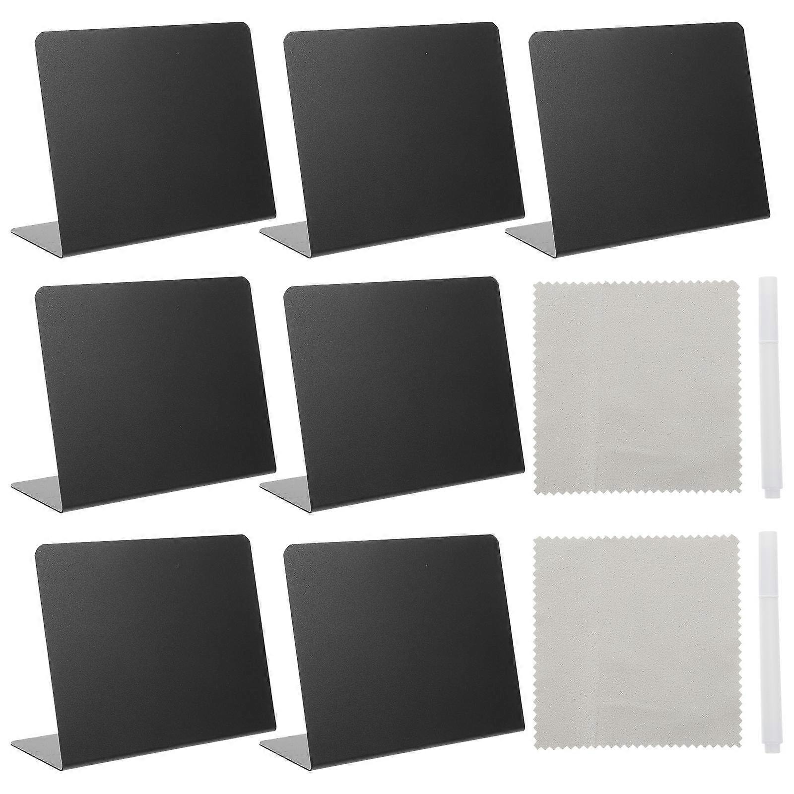 Desktop Chalkboard Sign for Writing Memo Boards 2Sets Plastic Material