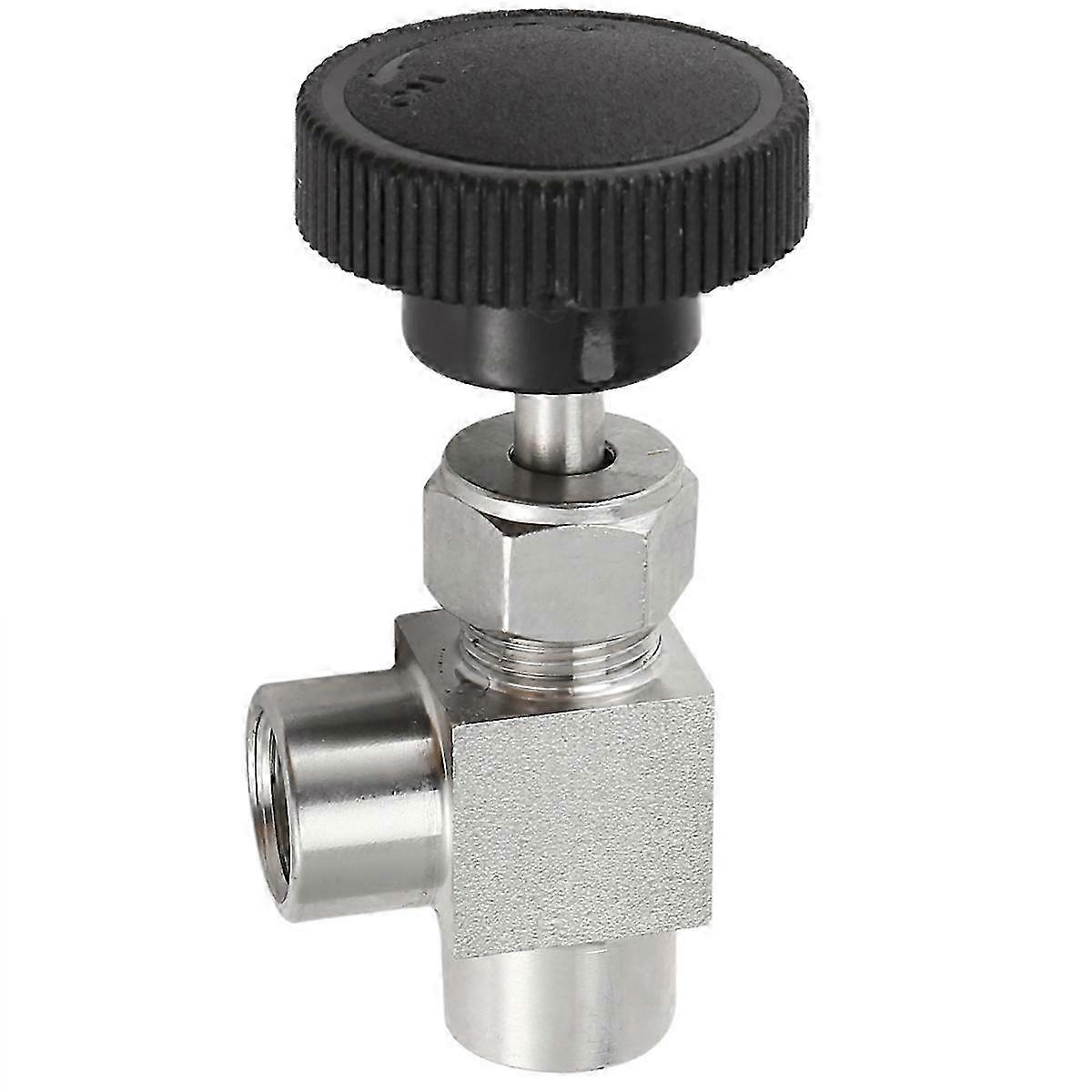 Needle Valve 1/4 Inch BSP Right Angle Internal Thread SS304 for Water Oil Gas Use