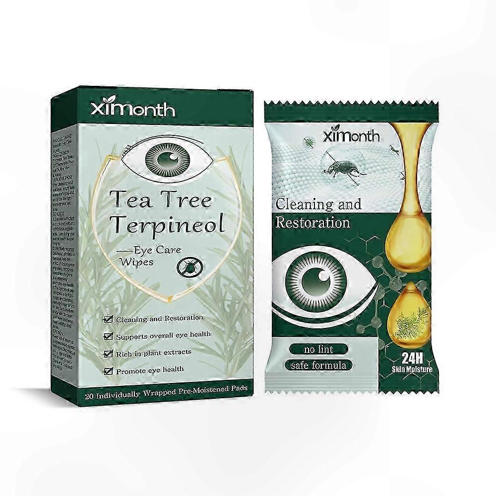 Hydrating Eyelid Cleansing Pads Infused with Tea Tree Extract for Soothing Dryness and Irritation