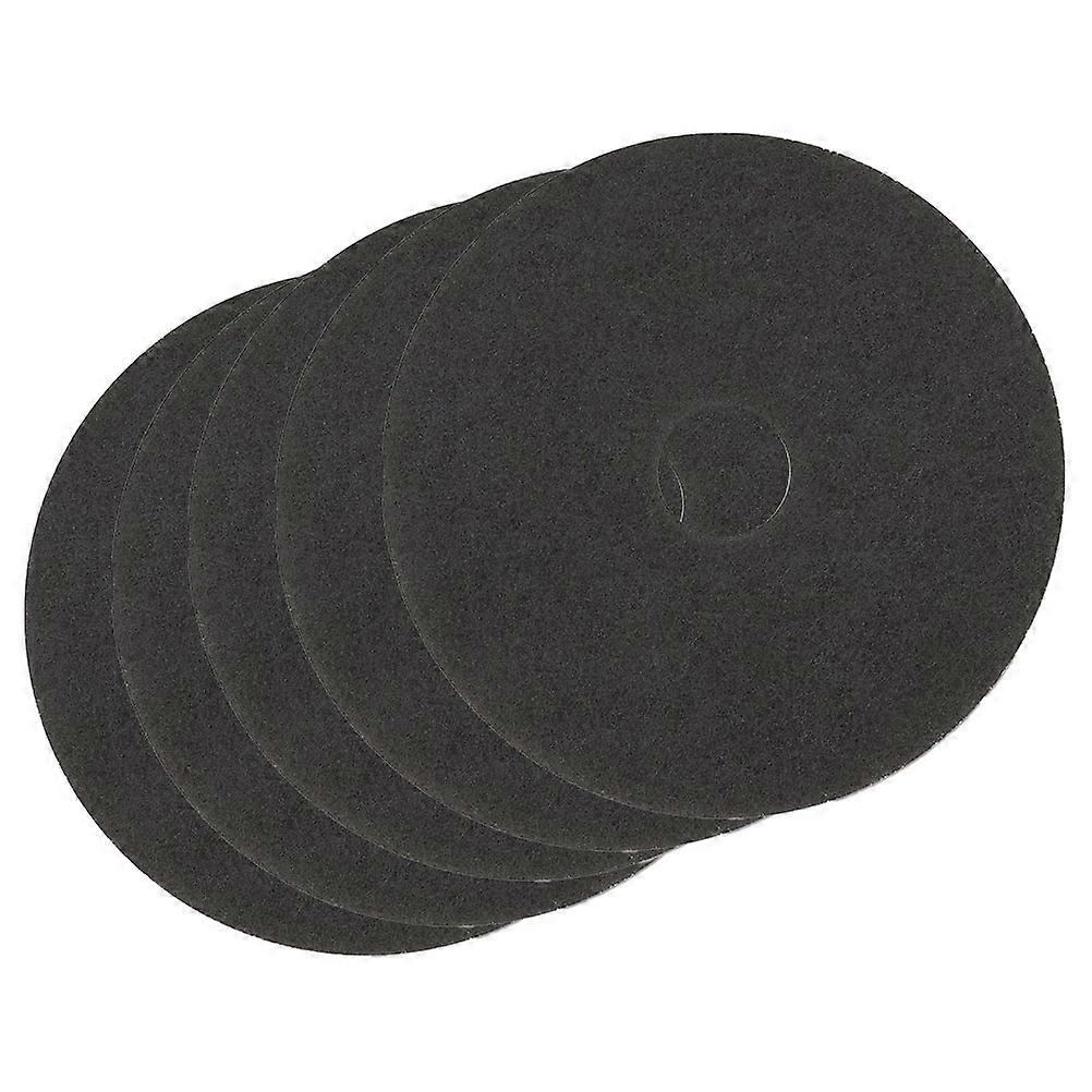 Floor Machine Supplies Floor Polishing Pad Concrete Floor Black Microfiber for Cleaning 5sheets