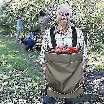Durable Waterproof Picking Bag - Adjustable Apron for Fruit Harvesting